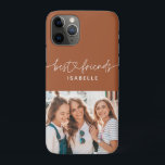 Photo script girly fun typography best friends Case-Mate iPhone case<br><div class="desc">Photo script girly fun typography girly best friends design. Part of a modern collection.</div>