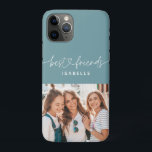 Photo script girly fun typography best friends Case-Mate iPhone case<br><div class="desc">Photo script girly fun typography girly best friends design. Part of a modern collection.</div>
