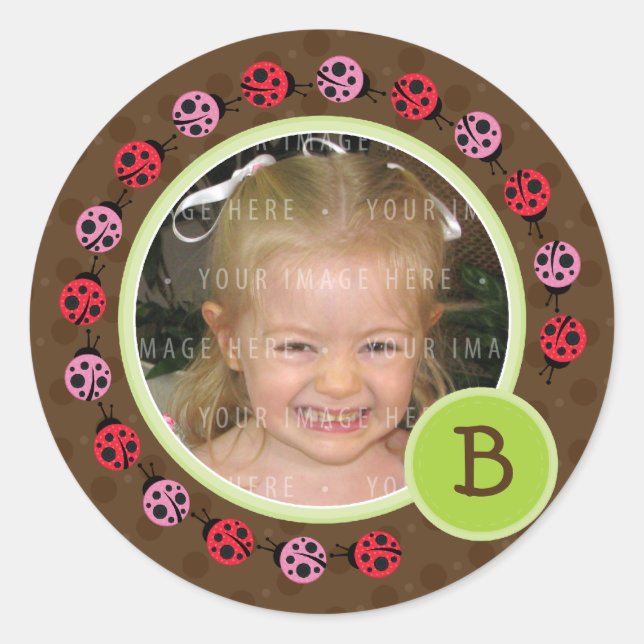 PHOTO SEAL :: ladybird circle 2 (Front)
