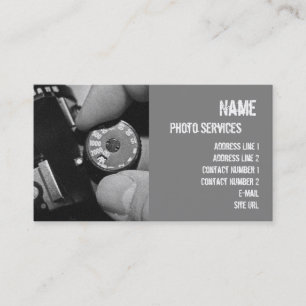 Photo Services Business Card