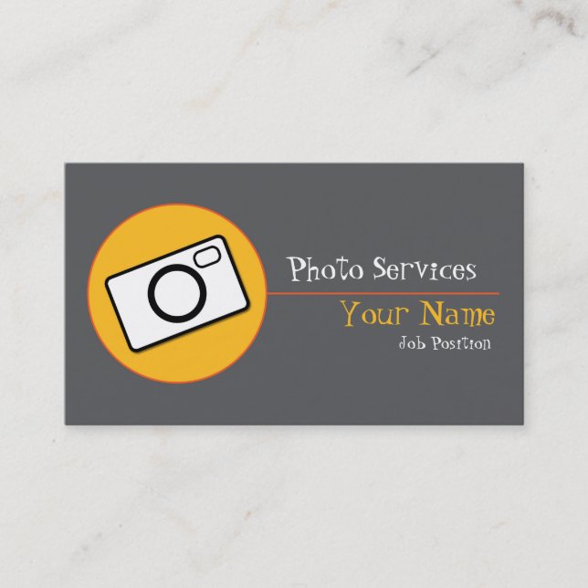 Photo Services Business card (Front)