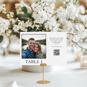 Photo Sharing QR Code Table Number