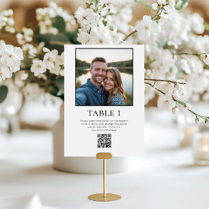 Photo Sharing QR Code Table Number