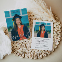 Photo She Did It Graduation Invitation