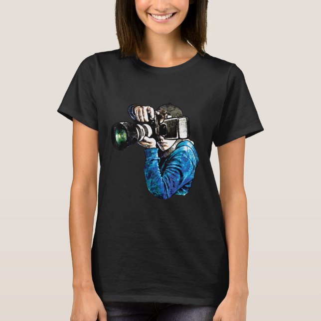 Photo Shoot Camera Art Photography Lovers Photogra T-Shirt (Front)