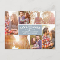 Photo Showcase Editable Colour Save The Date