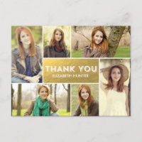 Photo Showcase Graduation Thank You Card