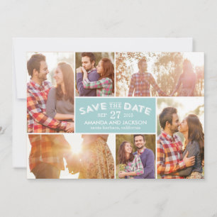 Photo Showcase Save The Date - Blue