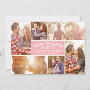 Photo Showcase Save The Date - Pink