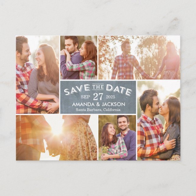 Photo Showcase Save The Date Postcard (Front)