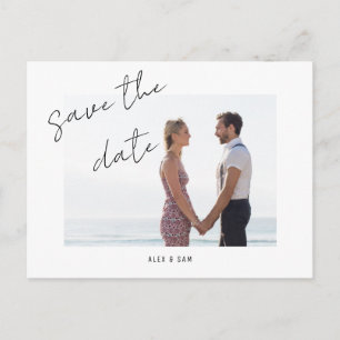 Photo Simple Save the date Announcement Postcard