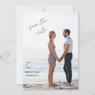Photo Simple Save the date  Invitation