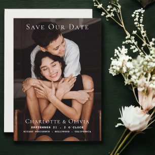 Photo Simple Save The Date Wedding