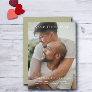 Photo Simple Save The Date Wedding