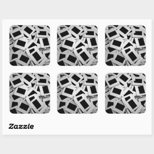 Photo slides square sticker