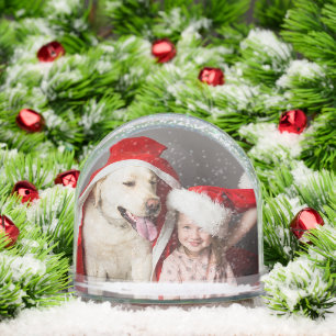 Photo Snow Globe Double Sided Custom Christmas