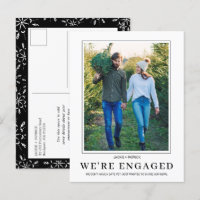 PHOTO Snowflake Winter Engagement Announcement