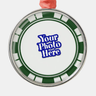 Photo Spearmint Stripe Candy Metal Tree Decoration