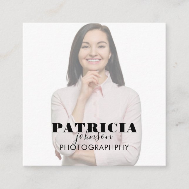 Photo Square Business Card (Front)