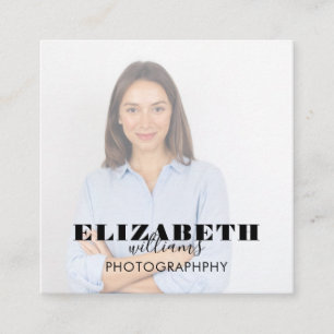 Photo Square Business Card