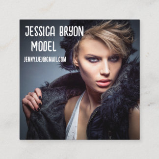 PHOTO square CUSTOM Business Cards