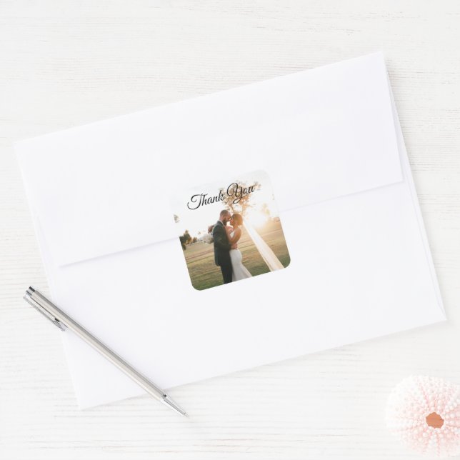 Photo  square sticker (Envelope)