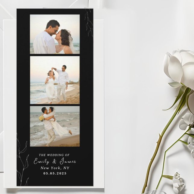 Photo Strip Minimalist Event wedding Save The Date (Creator Uploaded)