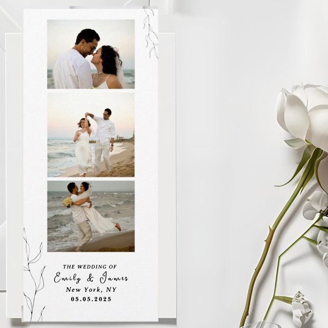 Photo Strip Minimalist Event wedding Save The Date (Creator Uploaded)