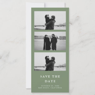 Photo Strip QR Code Sage Green Wedding