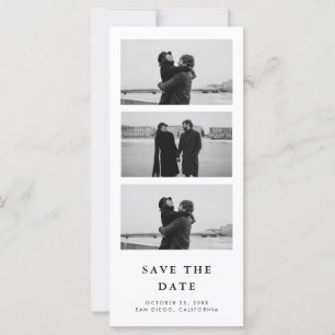 Photo Strip with QR Code Wedding Save The Date