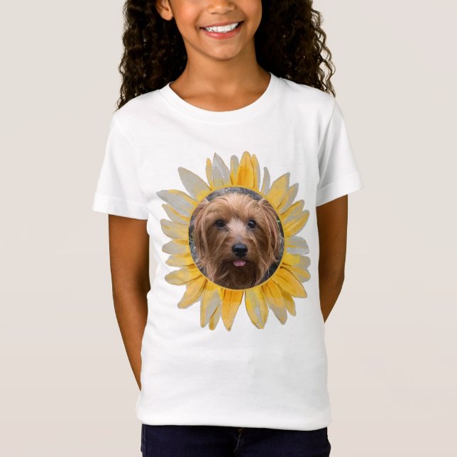 Photo Sunflower Personalised  T-Shirt (Front)