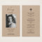 Photo Sympathy Funeral Memorial Prayer Bookmark