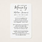 Photo Sympathy Funeral Memorial Prayer Cards
