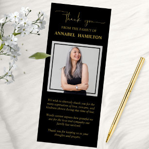 Photo Sympathy Memorial Thank You Invitation