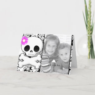 Photo Template Birthday Invitations **Pink Skull