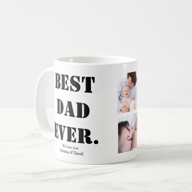 Photo Template Fathers Day Gift Coffee Mug (Front Left)