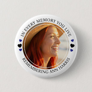 Photo Template Memorial Remembrance 6 Cm Round Badge