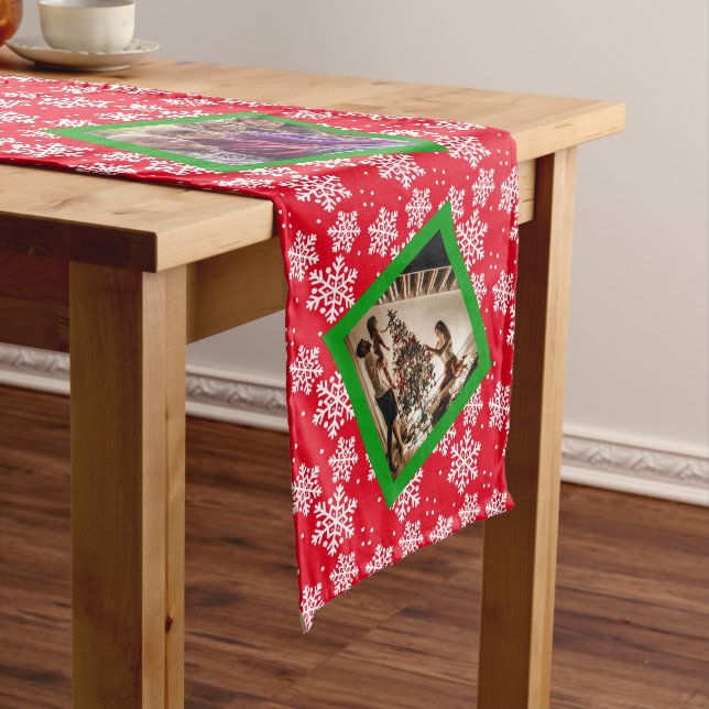 Photo template red christmas medium table runner (In Situ)