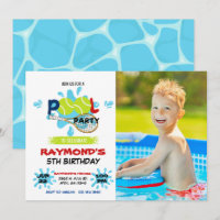 Photo Tennis Pool Party Birthday 