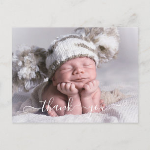 Photo Thank You Birth Announcement Post Card