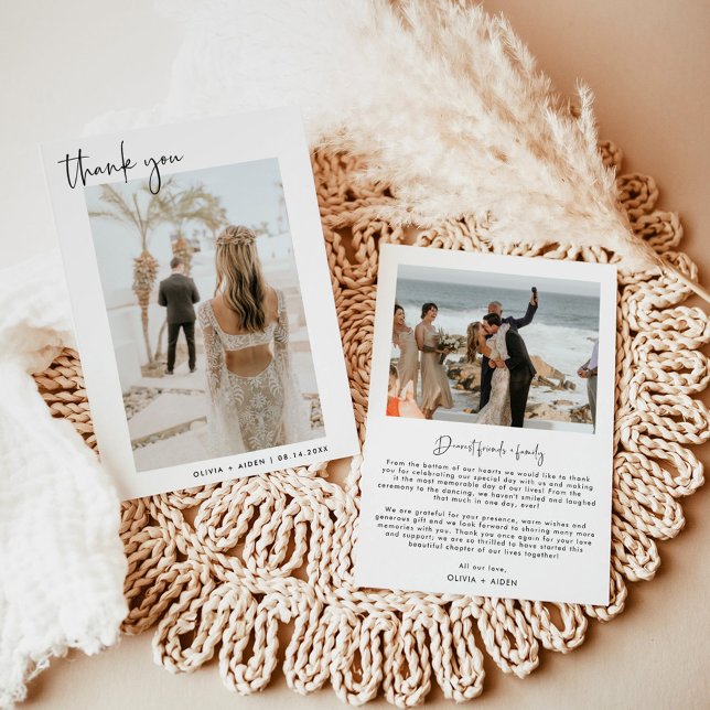 Photo Thank You Card | Boho Wedding Thank You Card (Creator Uploaded)