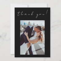 Photo Thank you Card-Twin Flame Wedding Theme-