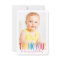 PHOTO THANK YOU cute bold type fun colourful