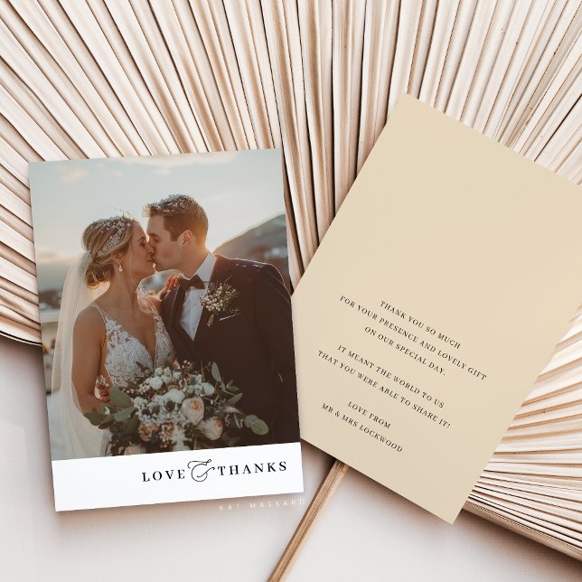 PHOTO THANK YOU photo modern elegant ampersand (Creator Uploaded)