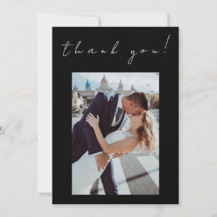 Photo Thank you Wedding Card-Twin Flame Symbol- Invitation