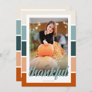Photo Thanksgiving Greeting Card Dinner Invitation