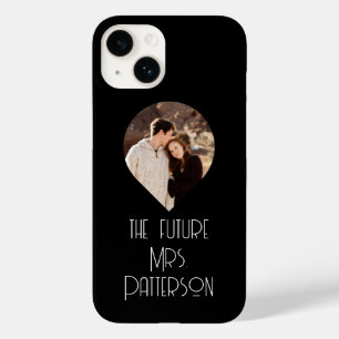 Photo The Future Mrs Modern Bride Script Name Case-Mate iPhone 14 Case