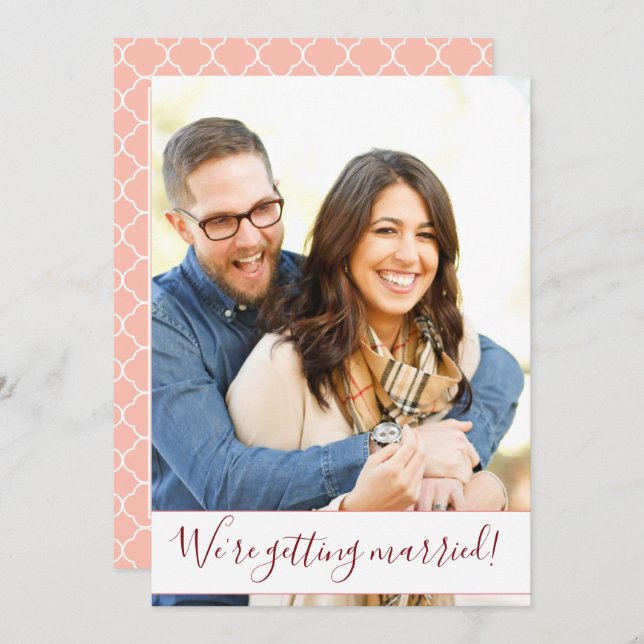 Photo Themed Wedding Invitation (Front/Back)