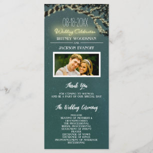 Photo Tree Branch Rustic Wedding Programs Programme