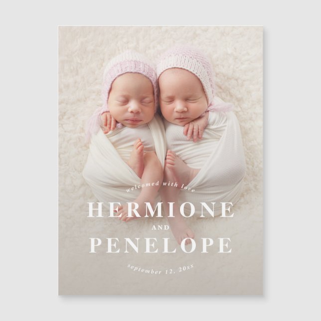 photo twin modern geometric + typographic (Front)